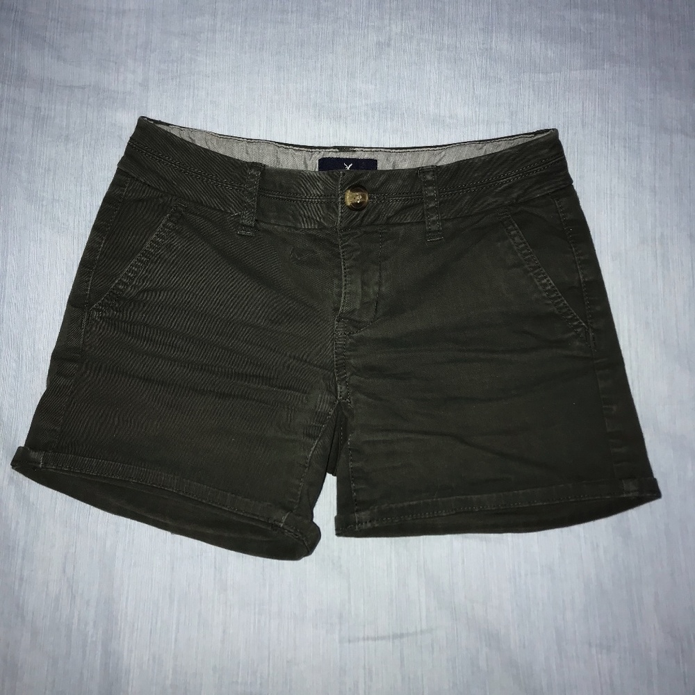 American Eagle Dark Green Shorts